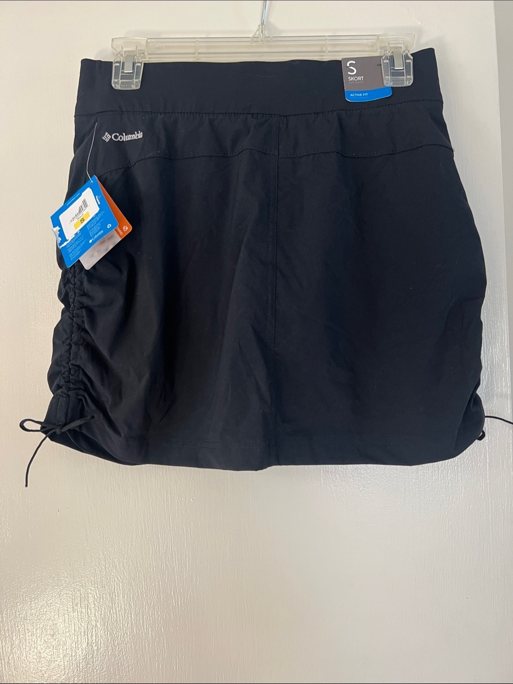 Columbia Black Women's Hybrid Skort with Side Ruching